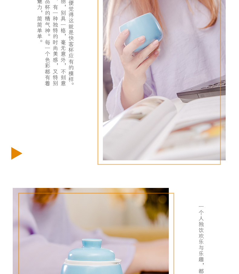 Ceramic crack pot cup teapot teacup portable travel with a pot of tea cup of belt filter concise. The cloth