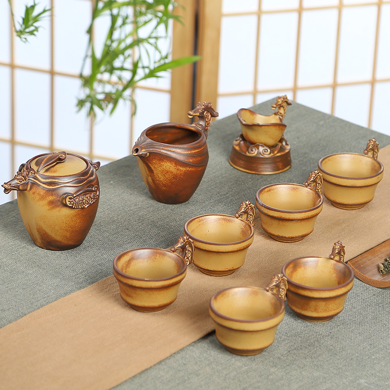 Friend is coarse TaoMa travel to success a pot of two cups of kung fu tea sets tea tray of a complete set of ceramic tea set
