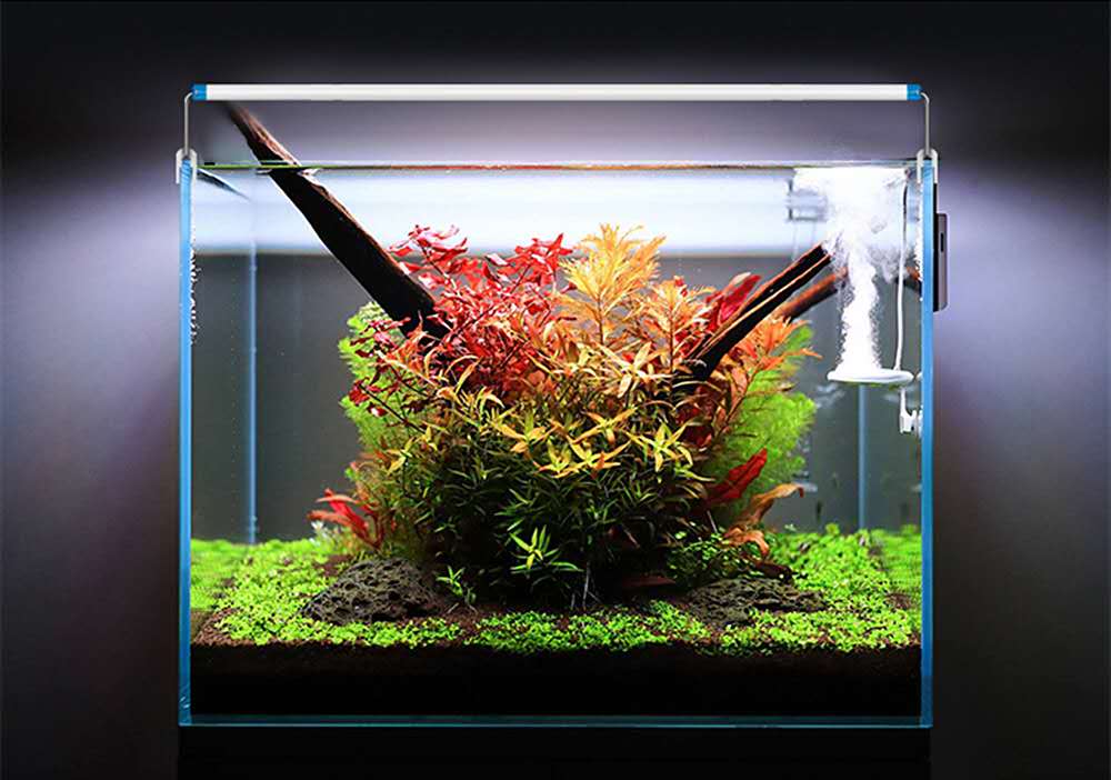 Ultra-thin LED fish tank lamp 4 rows of high-power aquatic plant lamp bracket lamp stretch lamp aquarium lighting lamp grass tank lamp