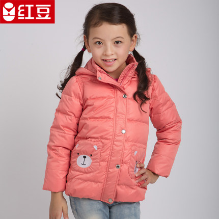 红豆童装儿童羽绒服韩版男女童羽绒服中大童冬