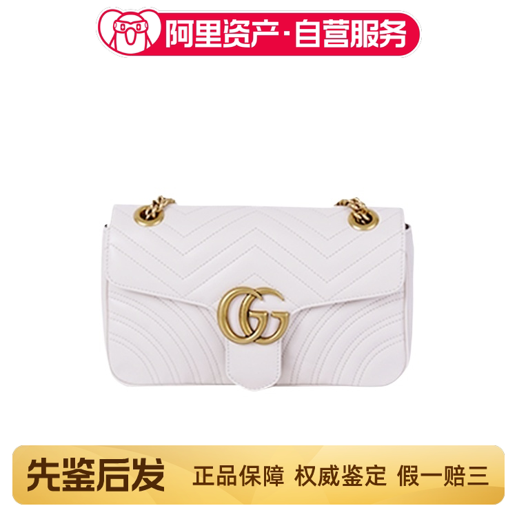 Unused Gucci Platinum Marmont26 Single Shoulder Crossbody Chain Bag Unused Gucci Platinum Marmont26 Single Shoulder Crossbody Chain Bag