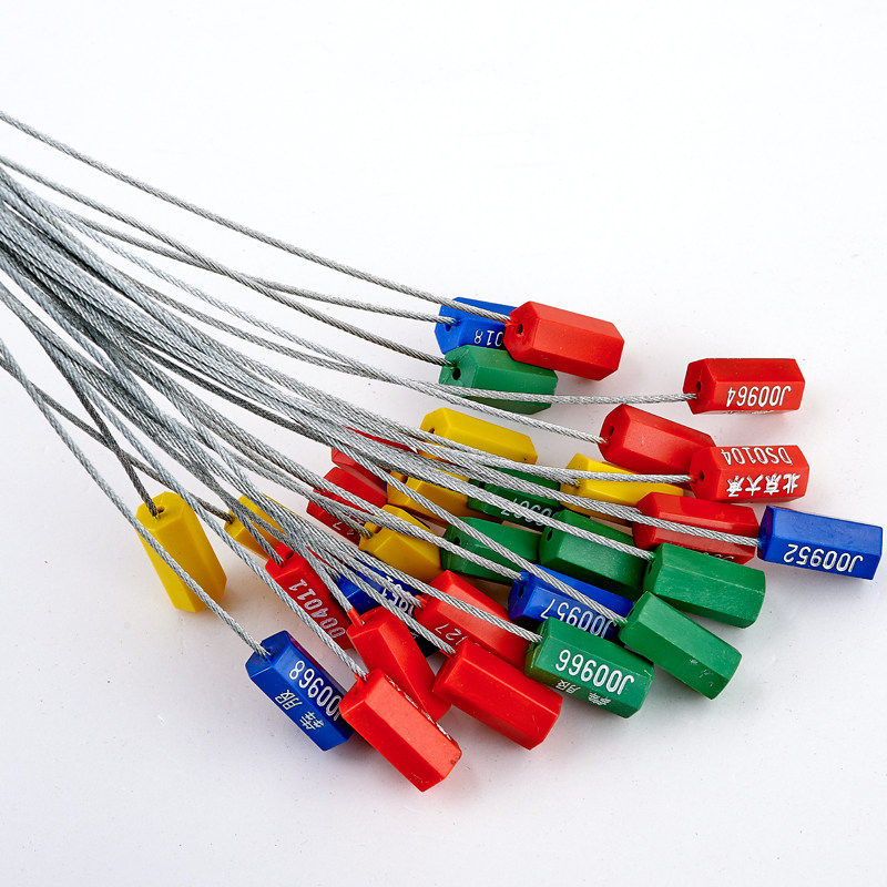 Disposable pull-out steel wire seal container to seal the logistics seal lead seal seal button chain button 30cm