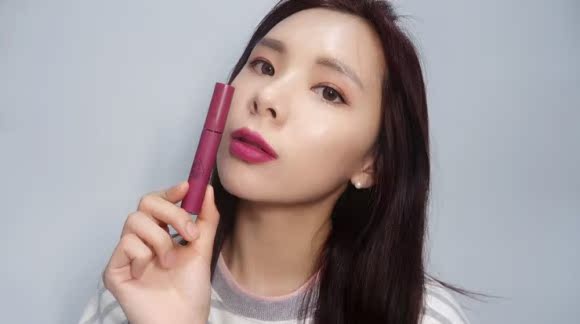 Hàn Quốc 3CE son môi mới mờ mờ chất lỏng son bóng màu tím bột tím mùa thu và mùa đông son môi trắng ẩm - Son bóng / Liquid Rouge 	son bóng maybelline	