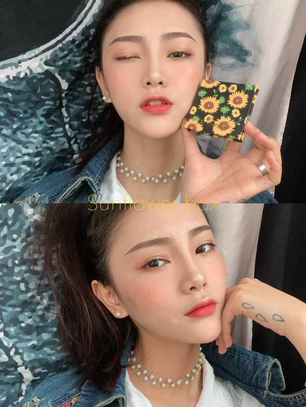 NyceMakeup văn học sơn dầu hộp hoa phấn má hồng kem làm sáng da trang điểm nude phấn má hồng không thấm nước lưới đỏ - Blush / Cochineal