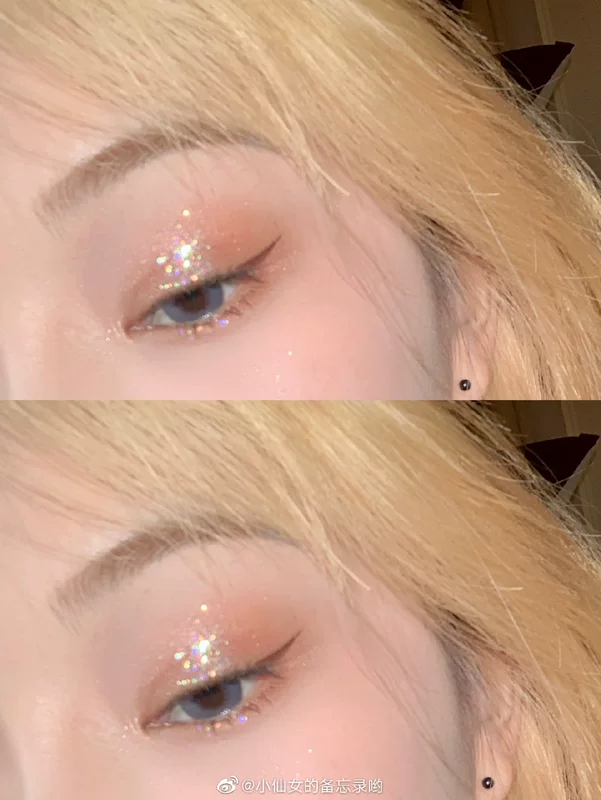 Màu sắc phù hợp với màu hoa Flortte Hoa bốn màu bóng mắt màu đất phù hợp với long lanh long lanh gel sequin lưới màu đỏ - Bóng mắt