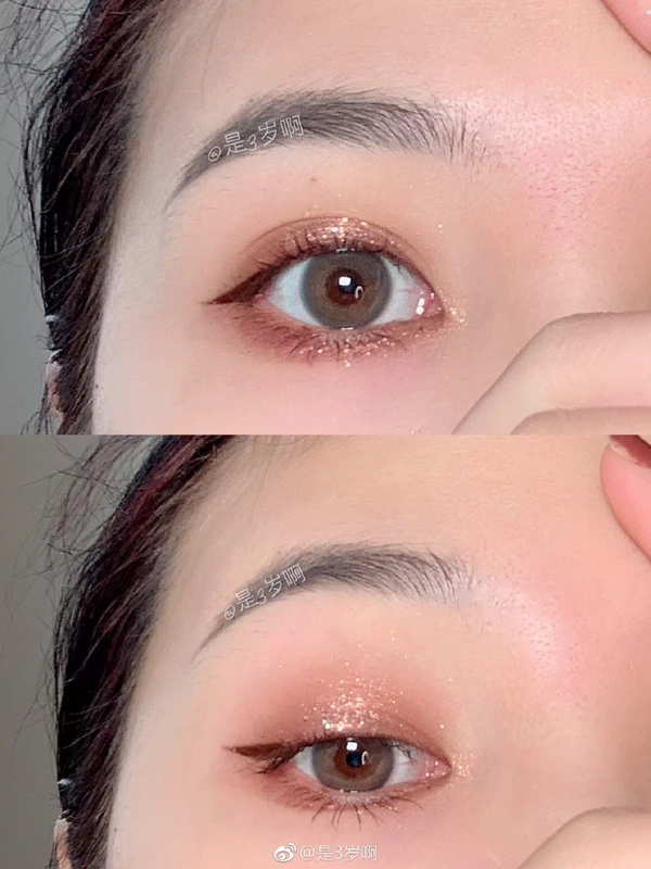 Trang điểm mắt ngọt ngào kim loại holika nhấp nháy ngọc trai nằm tơ tằm đơn sắc phấn mắt phiên bản giới hạn sequin cherry đào 02 - Bóng mắt phấn mắt the face shop