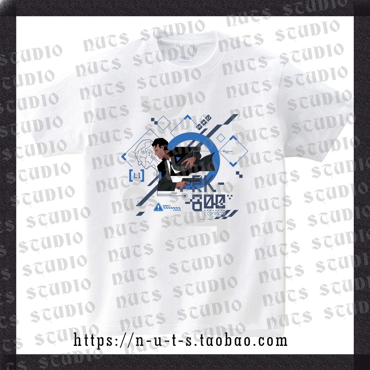 NUTS Detroit Change Connor System Error T-shirt