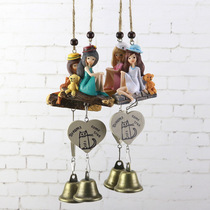 ZAKA Grocery Cute Cartoon MISS Rabbit Series Wind Bells Home Door Accessories Car Accessories Doorbell Cartoon Cute Gifts