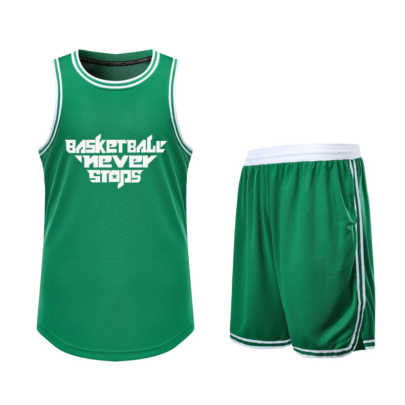 Basketball suit Custom Men's Irving 11 Jersey Group Buying Vest Green Basketball Suit Competition Training Print