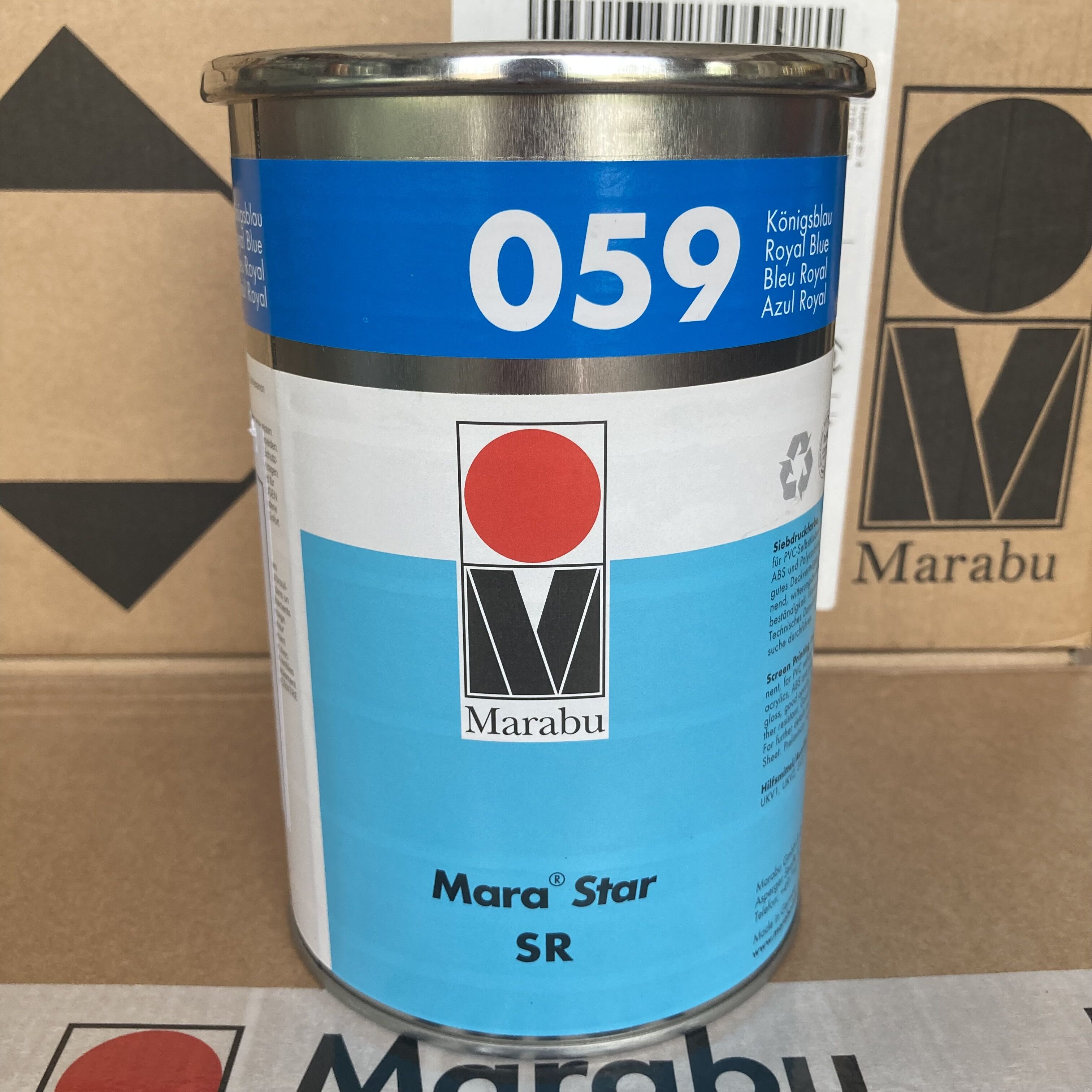 Marabu Germany Malepel ink plastic anti-alcohol SR059 blue high-end online version printed transfer printing oil