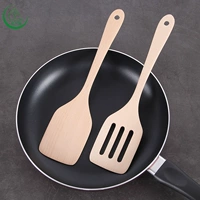 Xẻng gỗ không dính nồi nấu đặc biệt Xẻng không sơn nồi gỗ đặt dụng cụ nhà bếp nấu ăn xẻng muỗng nồi