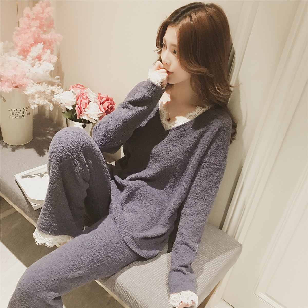 Pyjama pour femme OTHER   à manches longues - Ref 2991244 Image 1