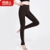 Quần legging Nam Cực cộng với nhung dày của phụ nữ mặc eo cao bước chân quần là mùa thu mỏng và mùa đông mới ấm áp ZA tất đùi Xà cạp