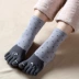 Mùa thu và mùa đông cô gái mới trong ống dễ thương cotton ấm năm ngón vớ cotton ngón chân phụ nữ đêm cú Bít tất nữ