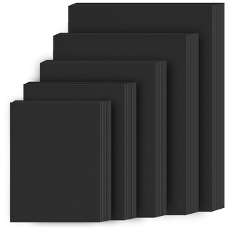 元浩8K黑色卡纸4K硬厚黑卡纸A3黑纸画画A4幼儿园手工背景大张4开A2美术专用手绘本diy相册内页摄影16K八开a5