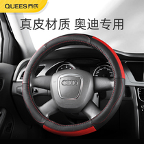 Joes leather steering wheel cover four seasons for Audi Q5 Q3 A4L A6L A1 A3 A5 Q7 A8L