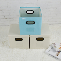 Square storage box fabric custom size foldable drawer type grid cabinet clothes toys book storage box