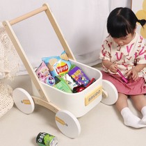 ins Korean baby walker stroller baby toy storage cart shopping cart children multi-functional anti-rollover