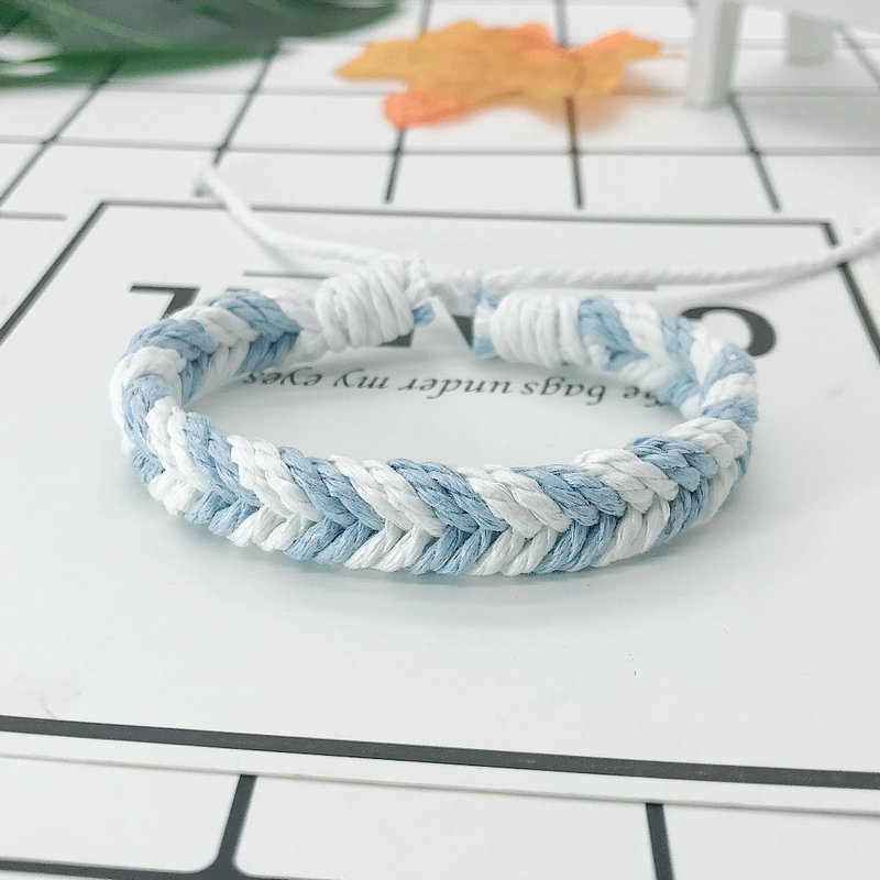 2025 New Style ins Japanese and Korean Style Woven Bracelets Couple Bracelets Best Friend Bracelets Female Student Jewelry Gift for Men