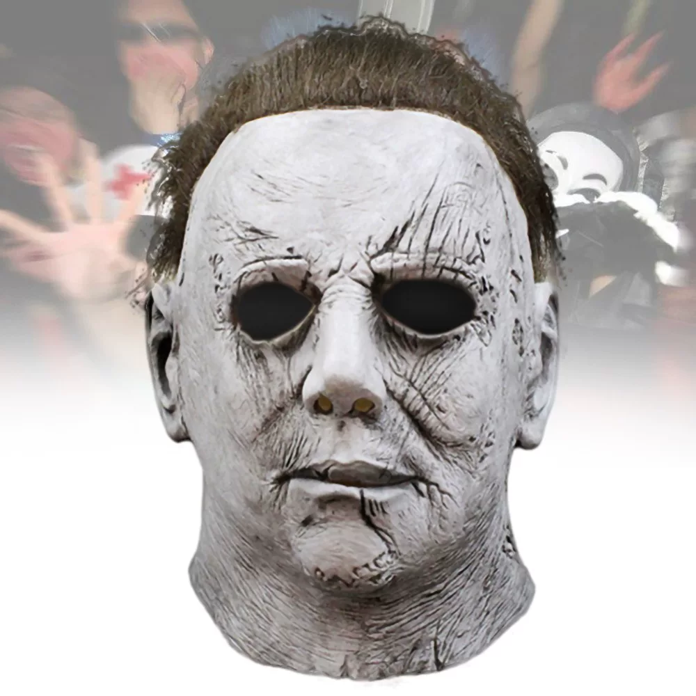 [Michael Myers Mask Halloween Horror 麦克梅尔乳胶面具头套]