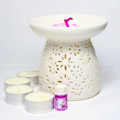 Fragrant lavender large essential oil stove expanded soulful stone stove ceramic incense stove without fear of burning and cracking