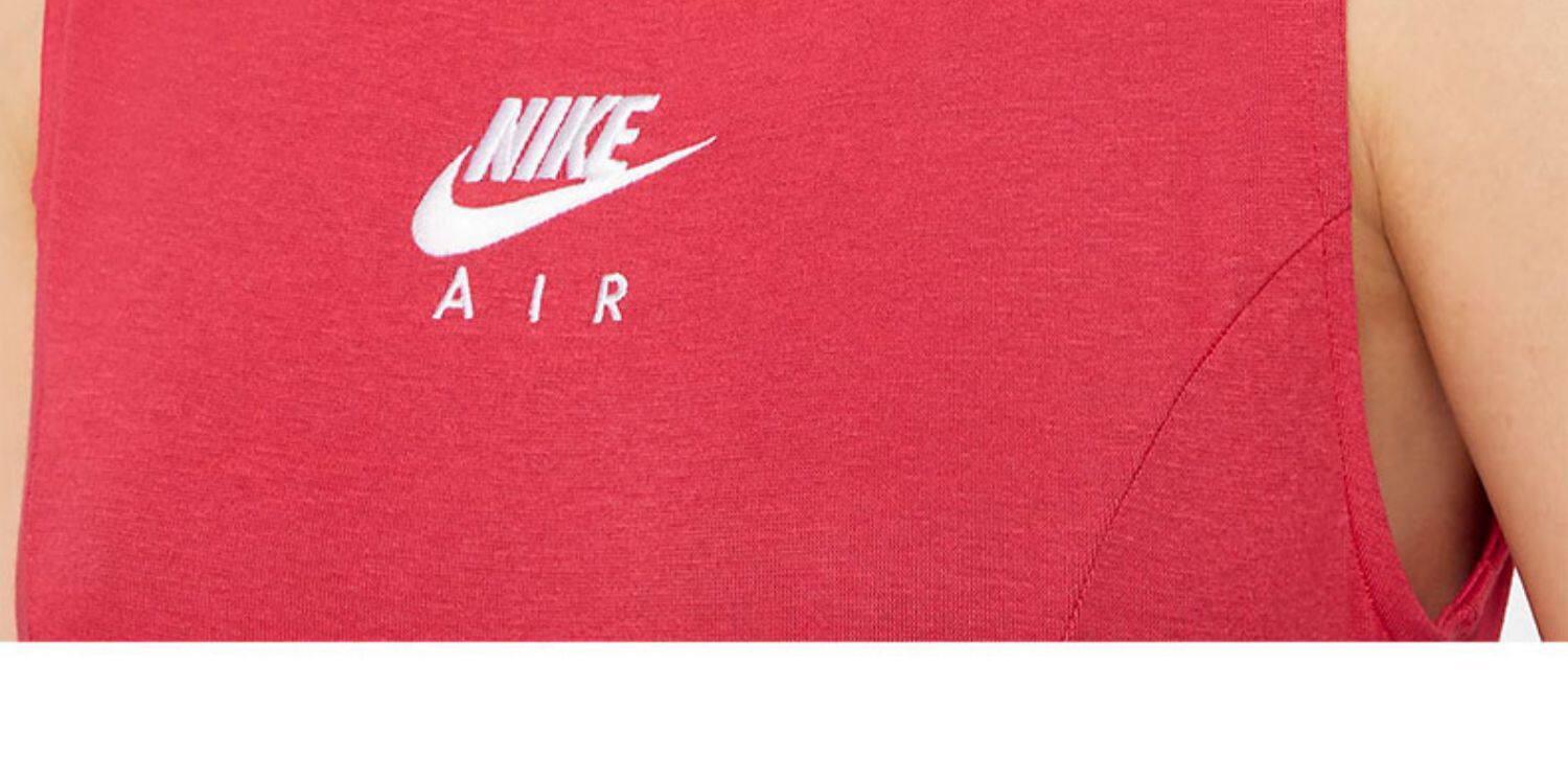 Nike, спортивное платье с рукавами с круглым воротником для отдыха без рукавов, официальный продукт, облегающий крой      