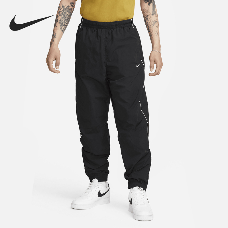 Nike Official Authentic Solo Swoosh Men's Outdoor Sports Casual Pants Fb8620-010
