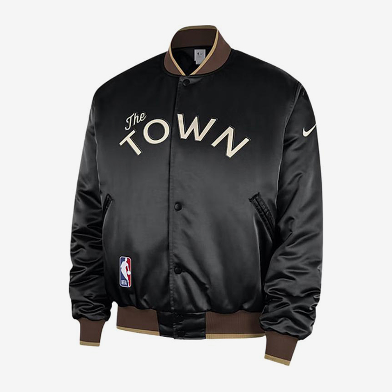 Nike/Nike Genuine Nba New Men's Black and Brown Sports Classic Warm Baseball Jacket Hq5764-010