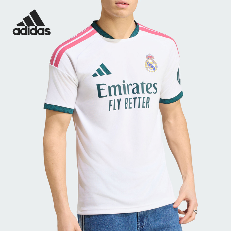 Adidas/Adidas Official Authentic Real Madrid Home Fan Version Men's Football Short-Sleeved Jersey Jz7206