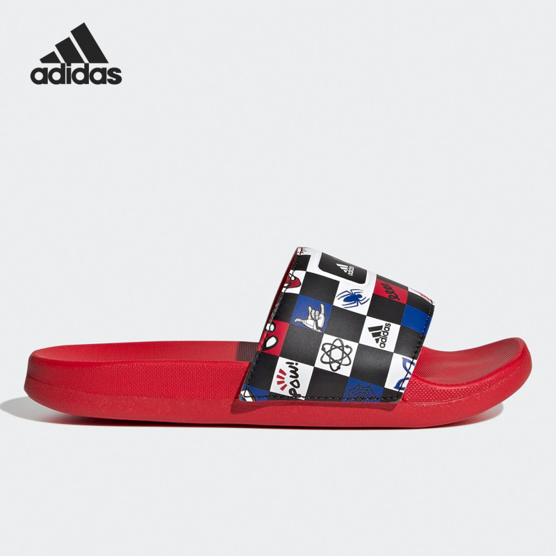 Adidas/Adidas Genuine 2023 New Marvel Spider-Man Big Kids' Sports Slippers Hp7758 Adidas/Adidas Genuine 2023 New Marvel Spider-Man Big Kids' Sports Slippers Hp7758