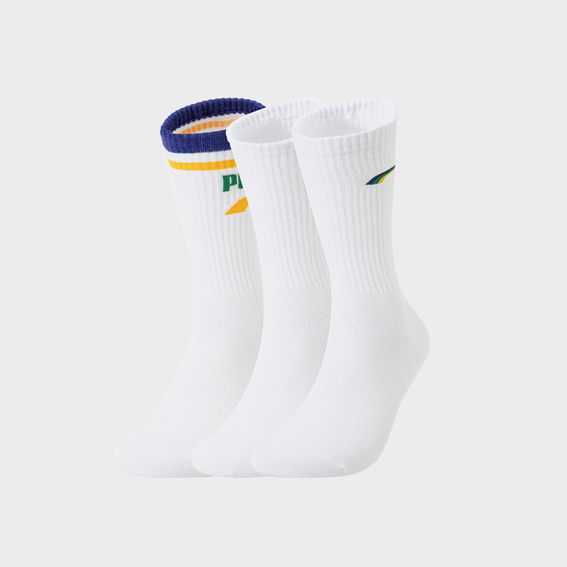 Puma Official Authentic New Seasonal Mid-Calf Sports Socks for Men and Women, Three Pairs Pack 938736-01