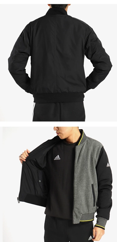 Adidas / Adidas chính hãng mùa xuân và mùa hè mới áo khoác hai mặt thể thao nam BQ5586 - Áo khoác thể thao / áo khoác