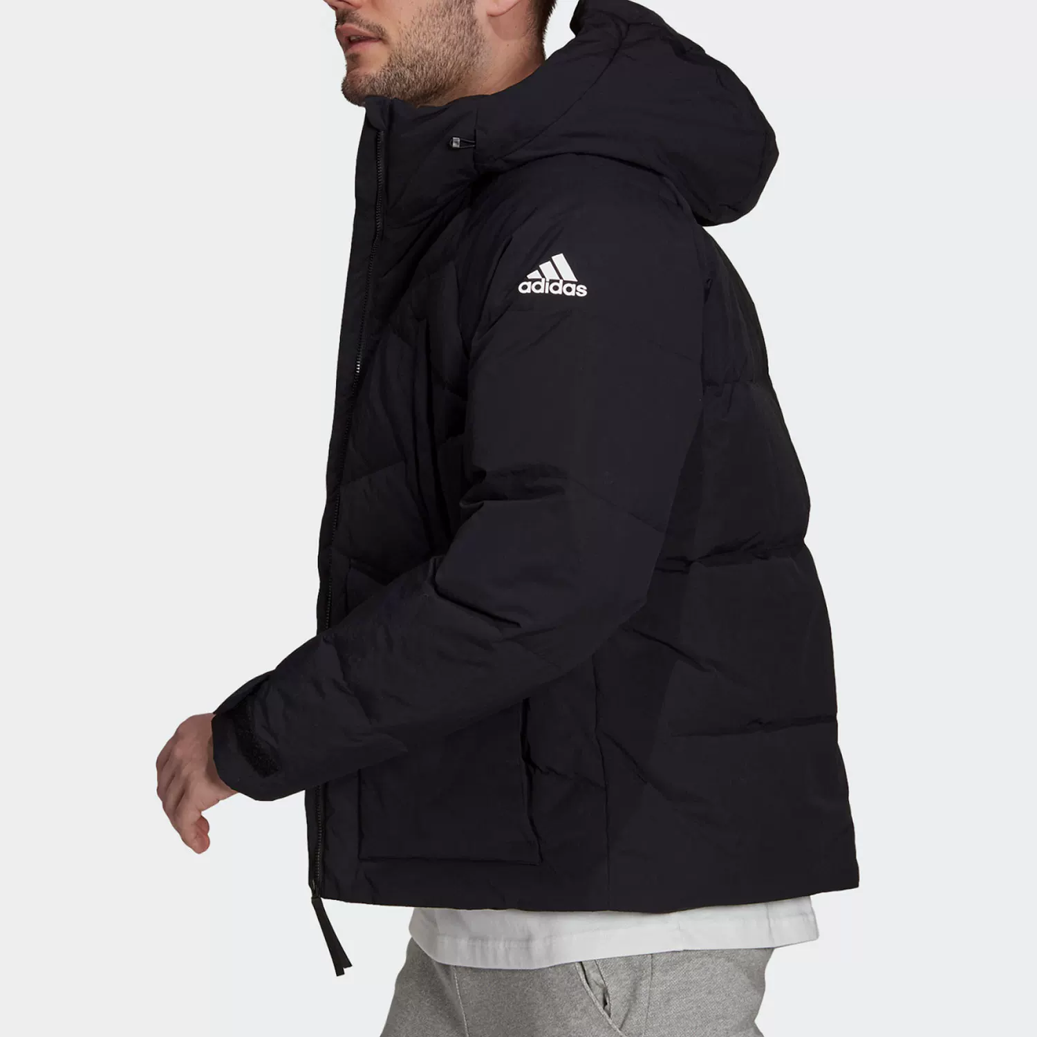 Adidas, демисезонная спортивная куртка из пуха, официальный продукт, коллекция 2021
