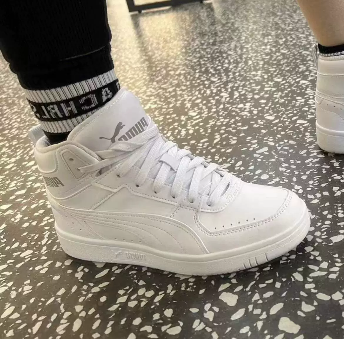 Puma/ Официальные подлинные кроссовки Rebound JOY мужские и женские высокие спортивные и повседневные 374765-06