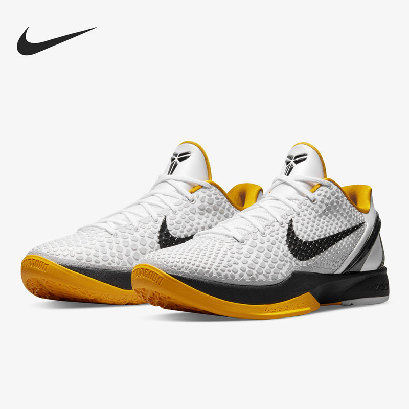 Nike Official Authentic Zoom Kobe 6 Men's Sports Cushioning Basketball Shoes Cw2190-100