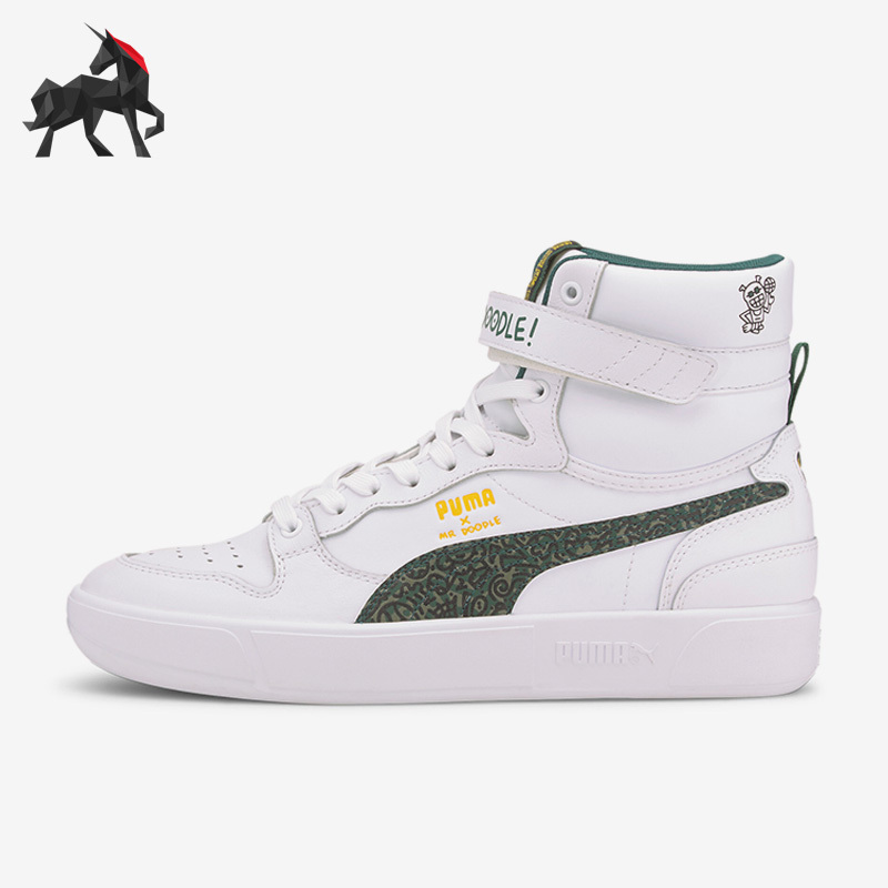 Puma/Puma Genuine Sky Lx Mid Men's and Women's Warm Fleece-Lined Sports Casual Mid-Top Sneakers 374219-01 Puma/Puma Genuine Sky Lx Mid Men's and Women's Warm Fleece-Lined Sports Casual Mid-Top Sneakers 374219-01