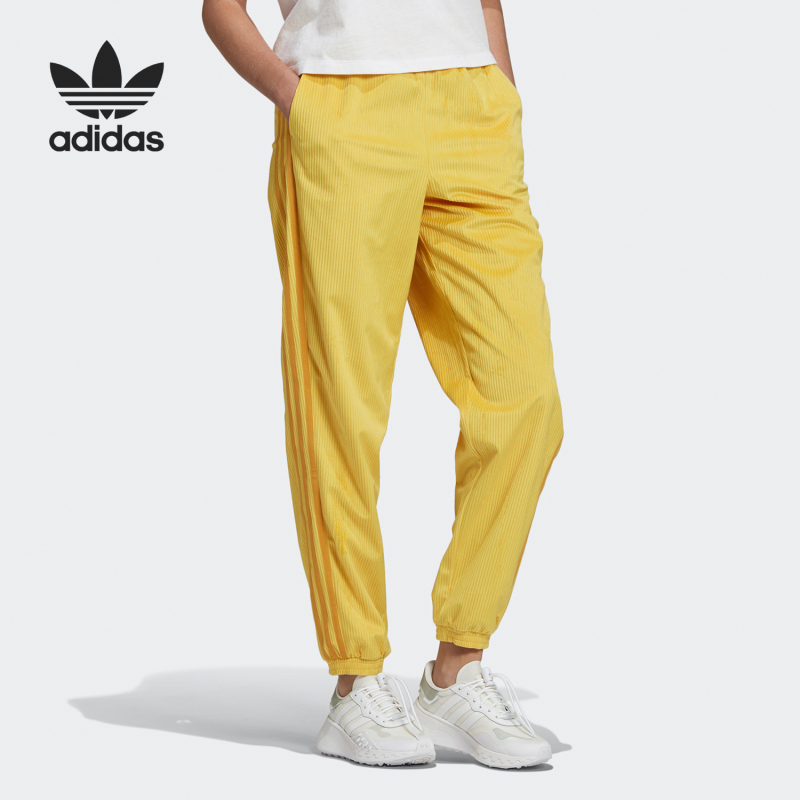 Adidas/Adidas Genuine Trefoil Women's Corduroy Three-Stripe Jogging Sports Pants Gu0805 Adidas/Adidas Genuine Trefoil Women's Corduroy Three-Stripe Jogging Sports Pants Gu0805