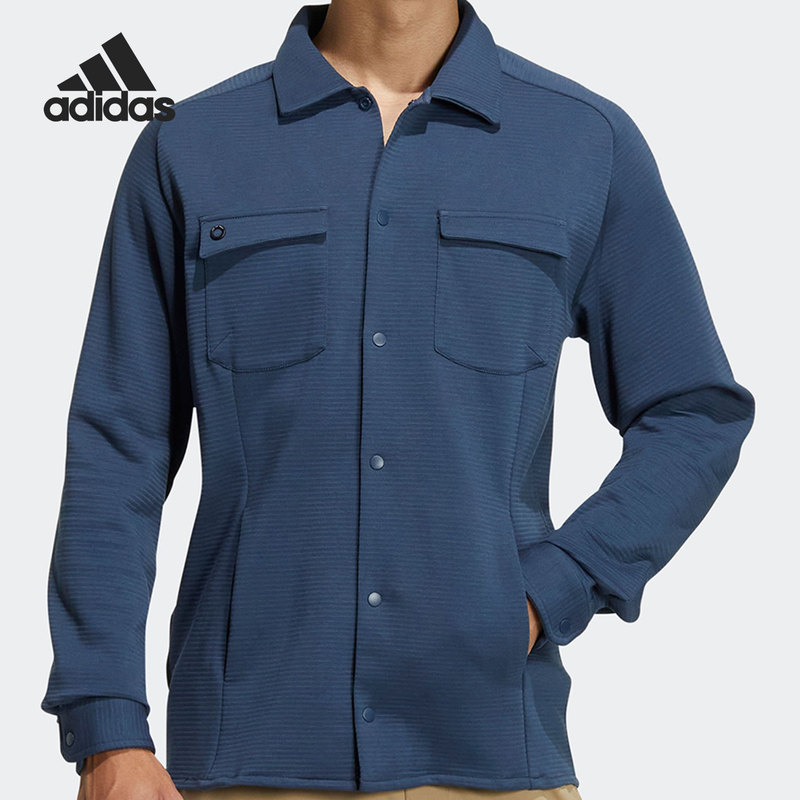 Adidas/Adidas Genuine New Autumn Men's Sports Golf Lapel Shirt Hg3238 Adidas/Adidas Genuine New Autumn Men's Sports Golf Lapel Shirt Hg3238