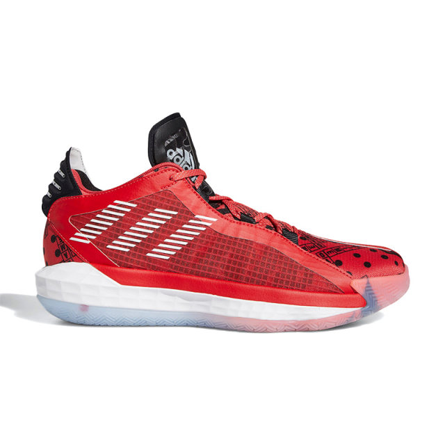 Adidas/Adidas ຂອງແທ້ Dame6Gca Lillard ລຸ້ນທີ 6 Yuanyang ເກີບບ້ວງຜູ້ຊາຍ EF9878