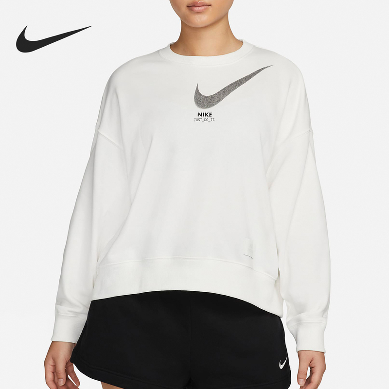 Nike/Nike Official Authentic Oversize Women's French Terry Crew Neck Sweatshirt Dv8019-133