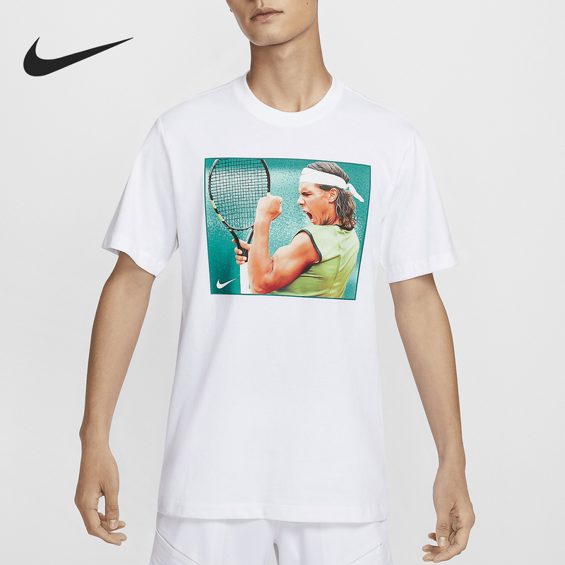 Nike Official Authentic Rafa Nadal Men's Breathable Tennis Sports Short Sleeve T-Shirt Hj3849-100