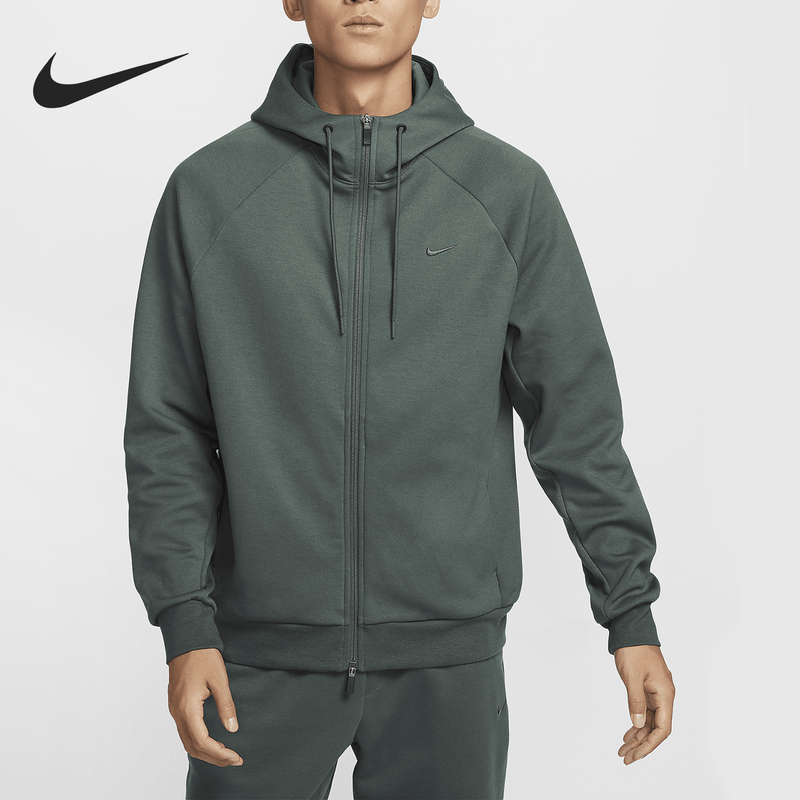 Nike Official Authentic Primary Dri-Fit Men's Hooded Knit Jacket Fz0968-338 Nike Official Authentic Primary Dri-Fit Men's Hooded Knit Jacket Fz0968-338