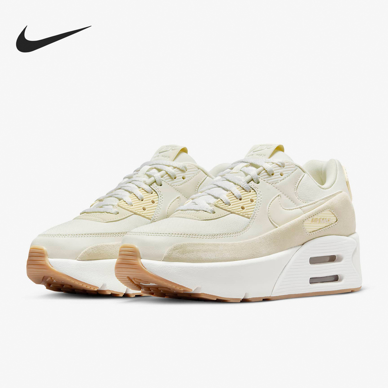 Nike Official Authentic Air Max 90 Lv8 Women's Low-Top Thick-Soled Sneakers Fd4328-100