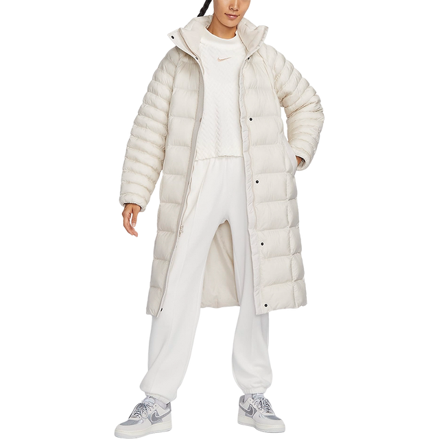 Nike/耐克官方正品冬季新款女子防风保暖宽松长款运动棉服FB7671