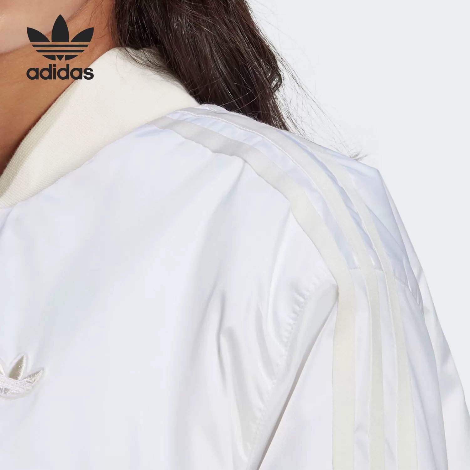 Кожаная куртка Adidas/ Genuine three -leaf grass Jacket Женская спортивная куртка для отдыха Eggplant Jacket GN3082