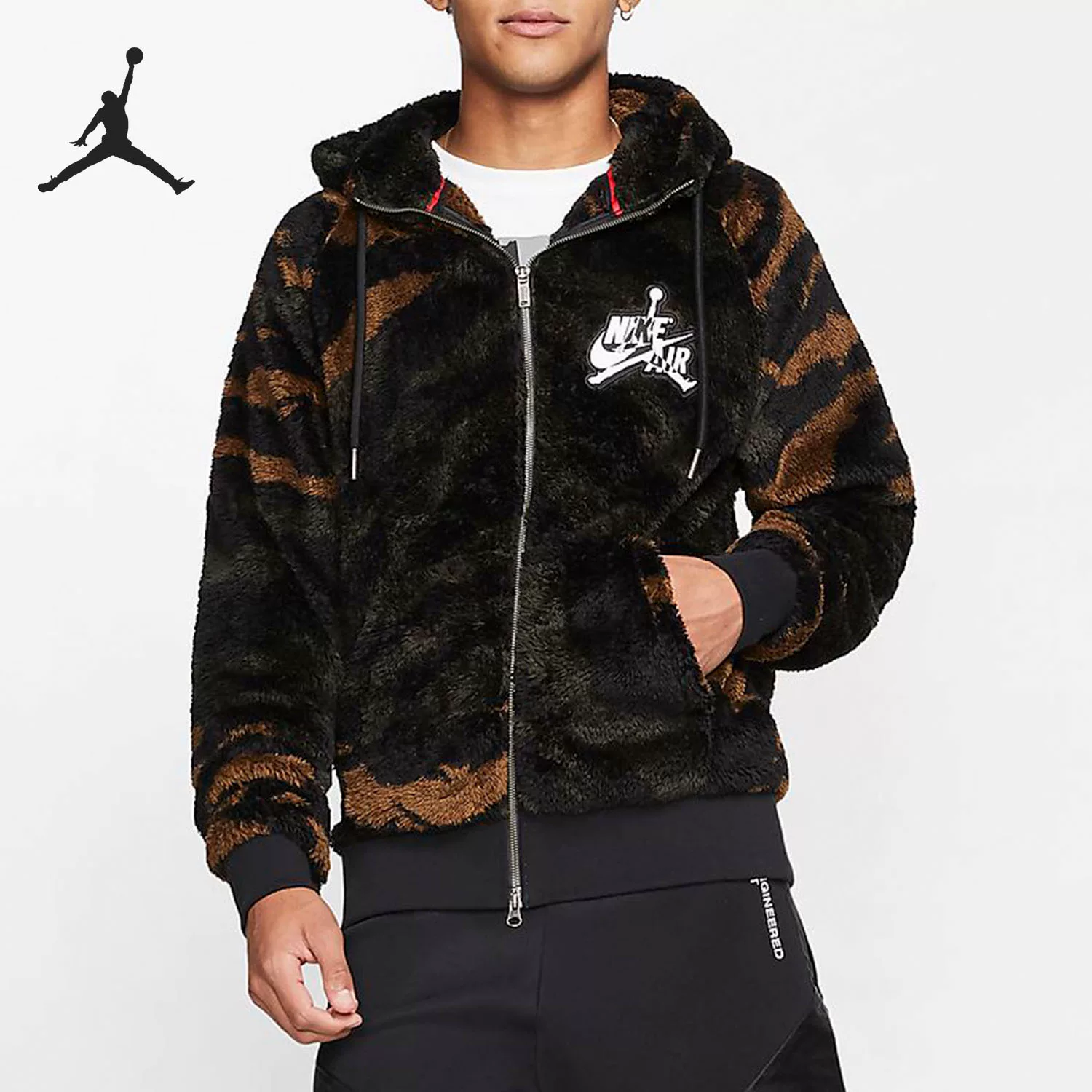 Nike/ Authentic JORDAN WINGS мужской полноразмерный худи на молнии, куртка CD4830