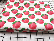 Cartoon Fabric Fine Canvas Printed Handmade Diy Fabric Sofa Cover Fabric Bag Dorm Room Table Cloth Red Peach Honey