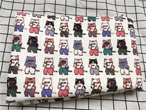 Cartoon fabric fine canvas printed handmade diy fabric sofa cover fabric bag dormitory tablecloth photo cat