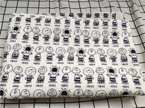 Cartoon fabric canvas printed handmade diy fabric sofa cover fabric bag dormitory tablecloth vintage Sinu