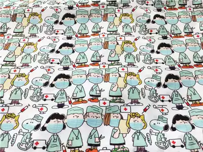 Thin T C- blend cartoon printed fabric summer clothing fabric sheets handmade diy Real Shi Kougou cover